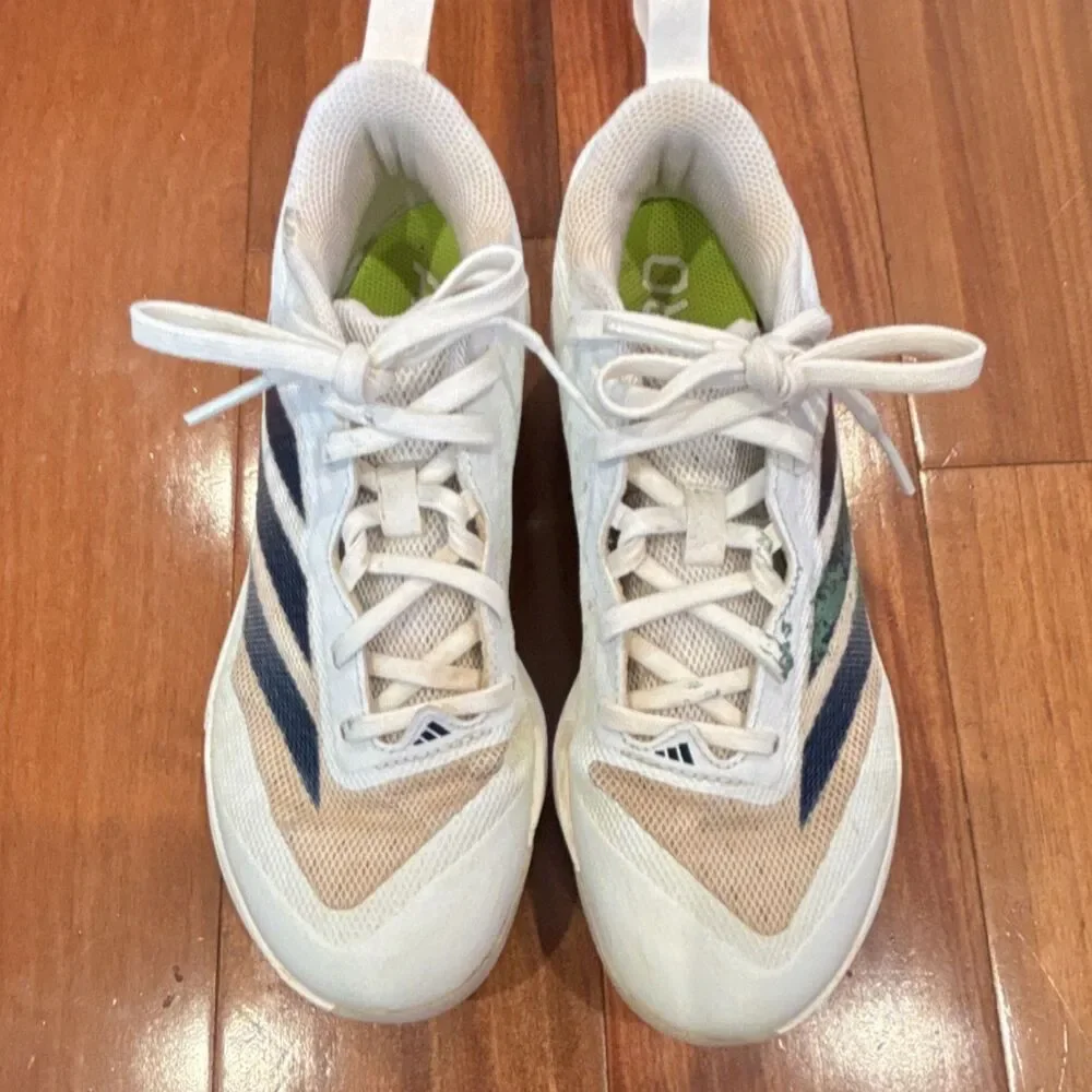 adidas White/Blue/Green Men's Baseball Cleats Medium (D) size 7
